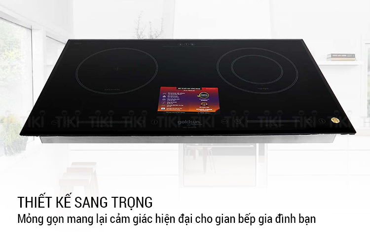 Bếp âm đôi từ - hồng ngoại Goldsun CH-GYL28 (2000W) - Hàng chính hãng