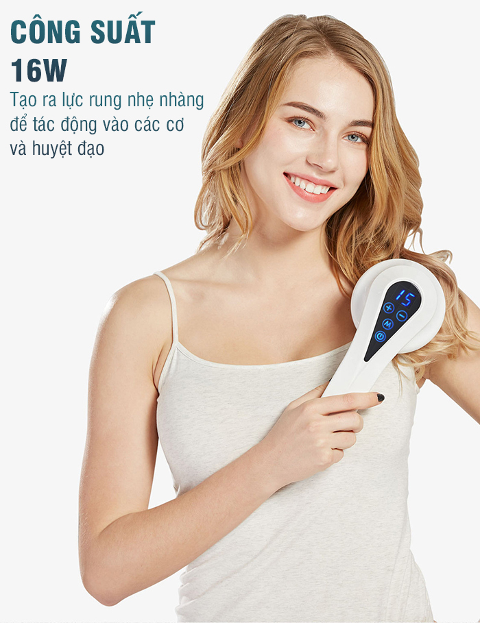 Máy massage cầm tay pin sạc Puli PL-665DC