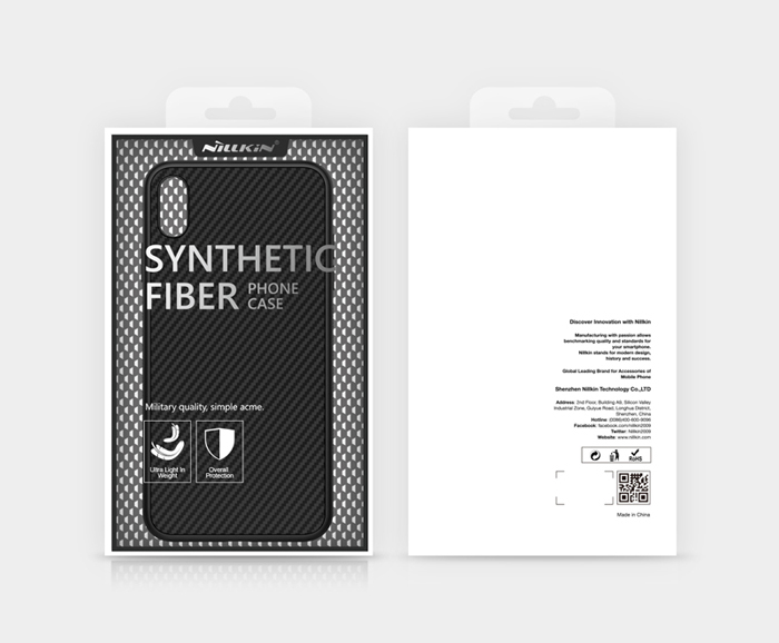 Ốp lưng iPhone Xs Max Nillkin sợi tổng hợp (Synthetic Fiber)