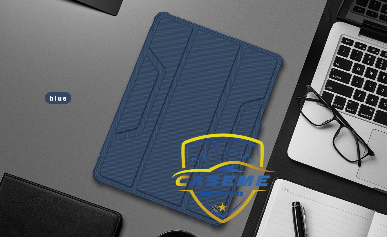 Bao da dành cho iPad Gen 9 10.2 inch 2021 có nắp bảo vệ camera Nillkin Bumper Leather - Hàng chính hãng