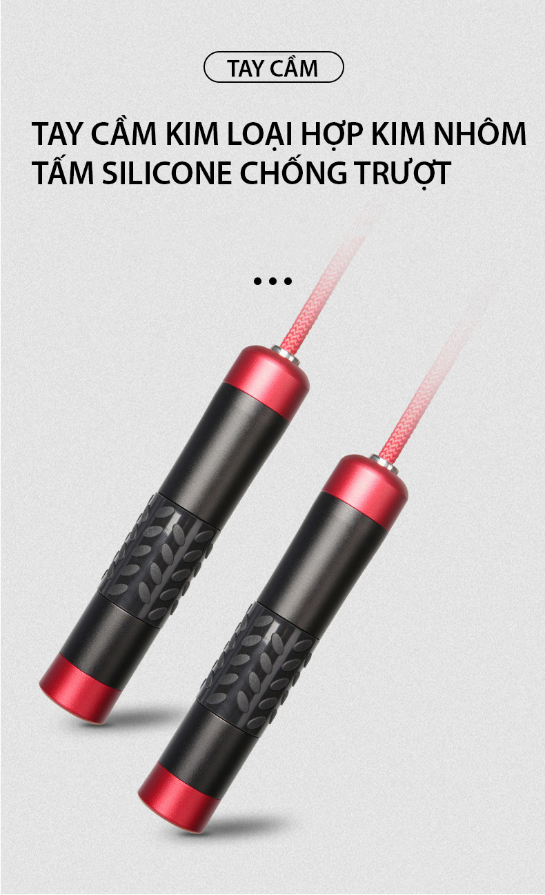 Dây nhảy thể lực CLEACCO trọng lượng nặng 400g , tay cầm kim loại đầm tay ( dùng trong Boxing, Muay Thai ) giúp  đốt cháy calo nhanh  + tặng kèm túi vải BORO SPORT