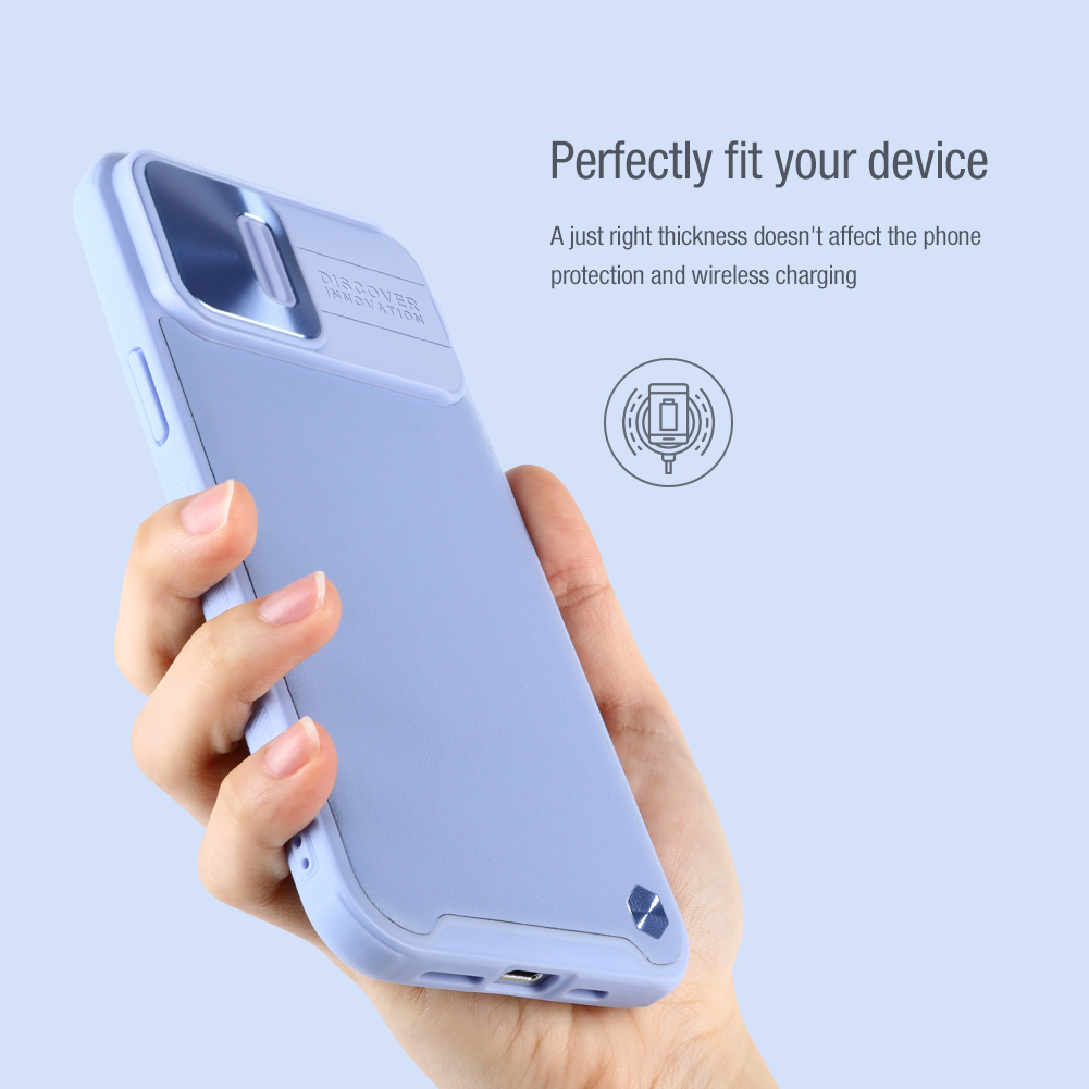 Ốp Nillkin bảo vệ Camera cho iPhone 13 / 13 Pro / 13 Pro Max Nillkin CamShield Leather Case nắp đậy bảo vệ Camera - Hàng Nhập Khẩu