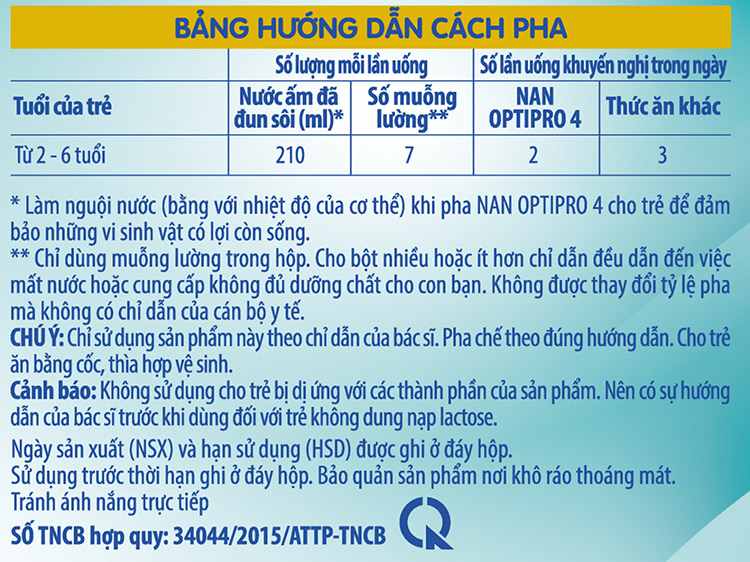 Combo 2 Lon Sữa Bột Nestlé NAN OPTIPRO 4 900g - Tặng bộ nón và túi hình trái bơ