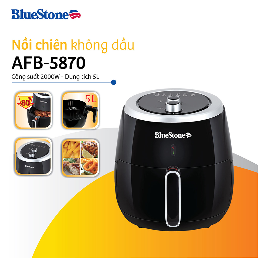 Nồi Chiên Không Dầu Bluestone AFB-5870 (5L) - Hàng Chính Hãng