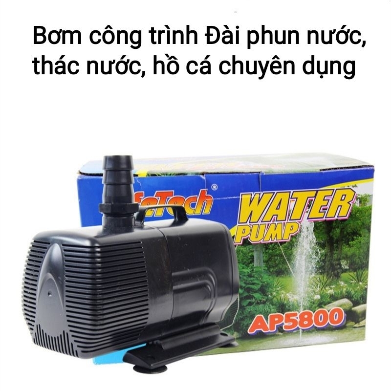 Máy Bơm Nước Lifetech AP5800 (360W-12000L/H-5M) bể cá, chơi thác, hòn non bộ, bơm hải sản , sinh hoạt