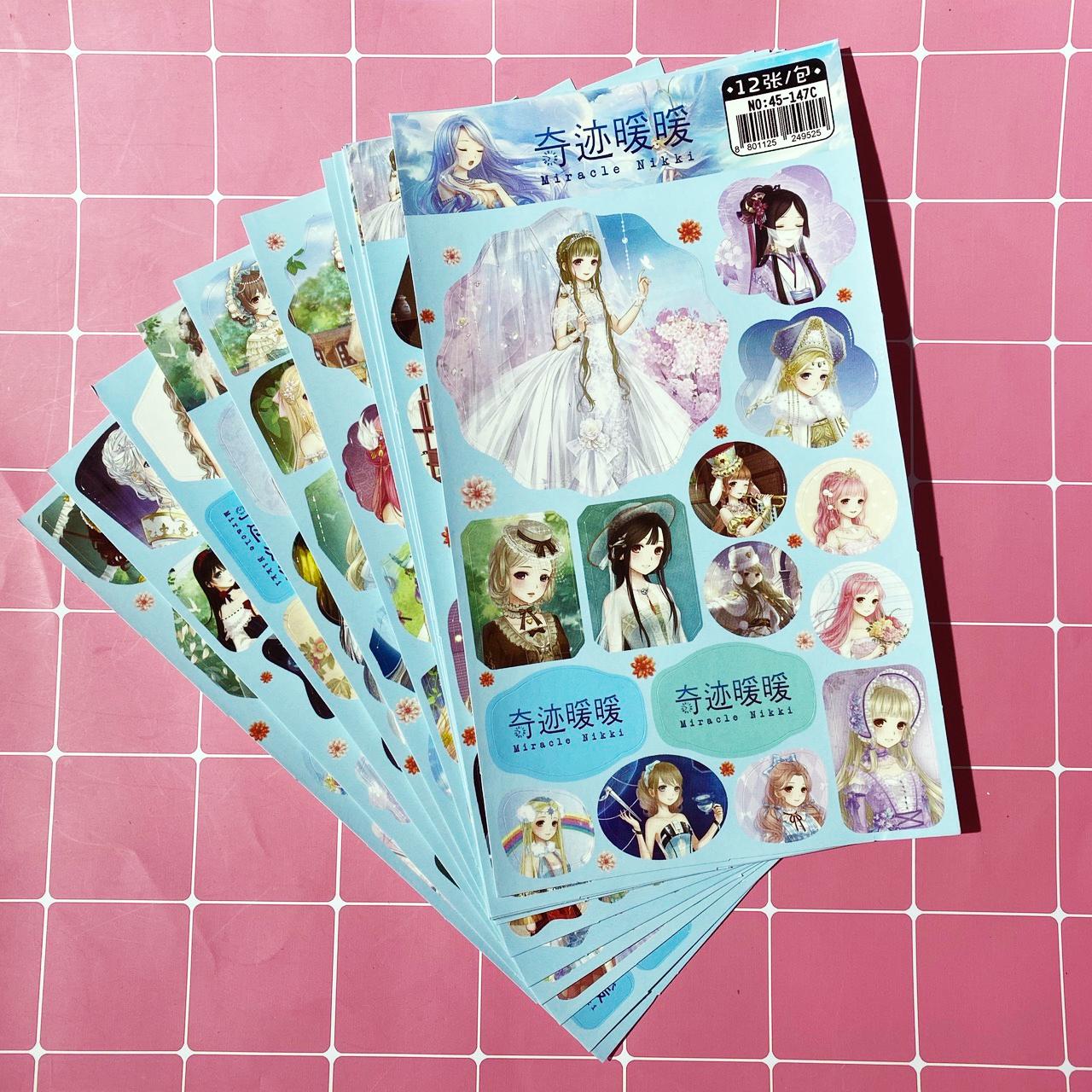 ảnh Dan 12 Tấm Sticker Ngoi Sao Thời Trang Anime Chibi Tiki ảnh Dan 12 Tấm Sticker Ngoi Sao Thời Trang Anime Chibi Tiki