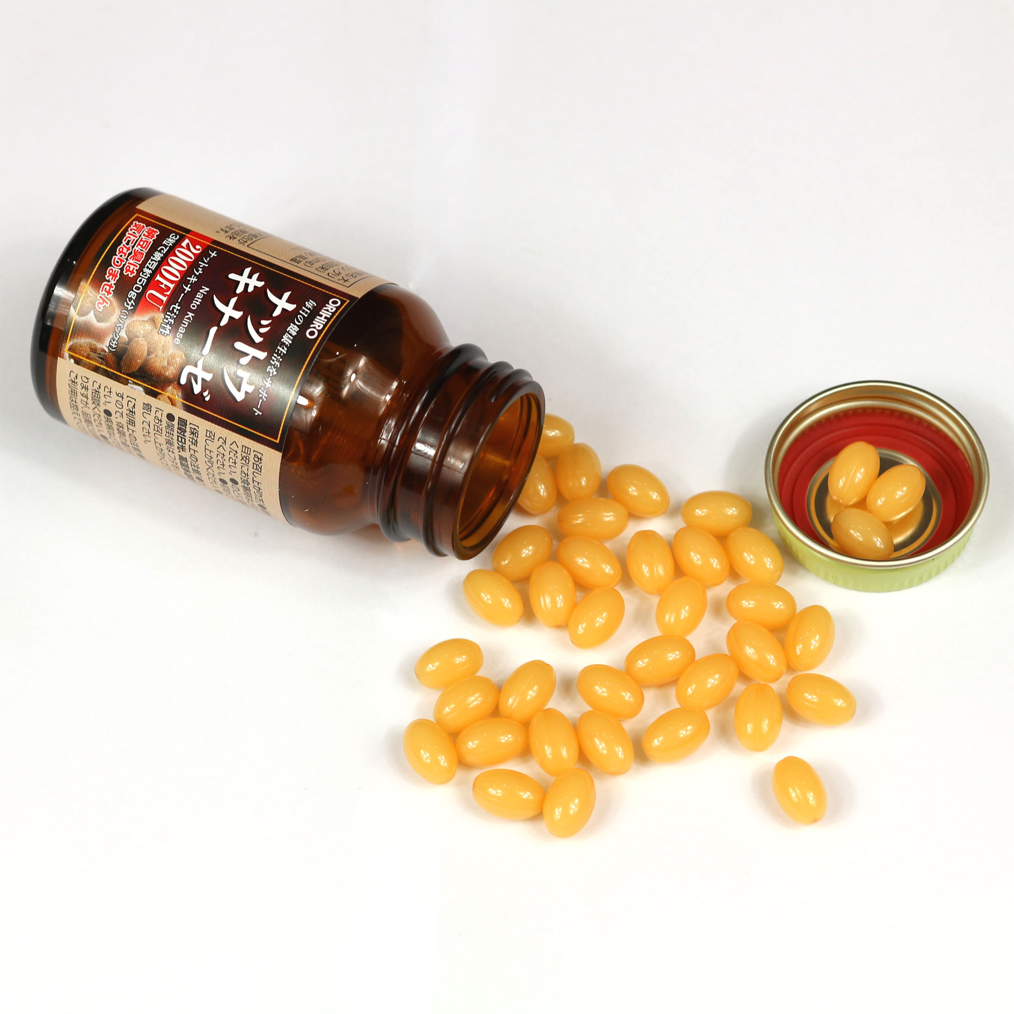 Combo viên uống hỗ trợ phòng ngừa tai biến đột quỵ Nattokinase và Dầu gan cá mập Orihiro Squalene Nhật Bản