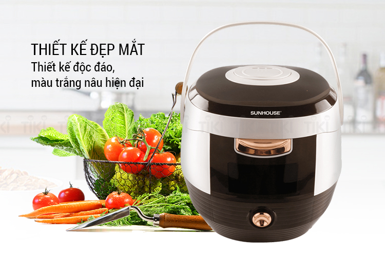 Nồi Cơm Điện Nắp Gài Sunhouse SHD8629C (1.8 Lít) - Hàng Chính Hãng