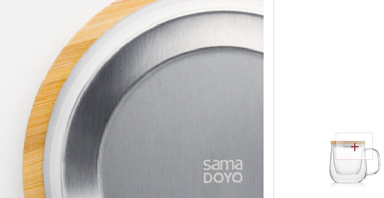 Ly Lọc Trà Hoa Thủy Tinh Samadoyo S026A (380ml)