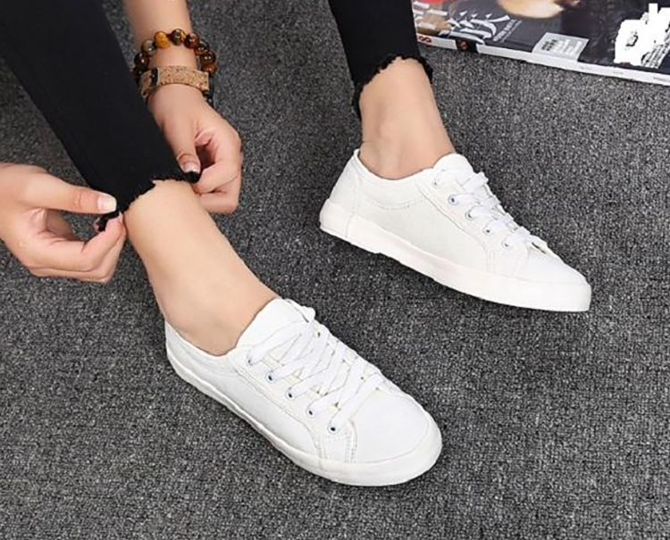 Giày thể thao  vải cao cấp siêu mềm siêu nhẹ màu trắng