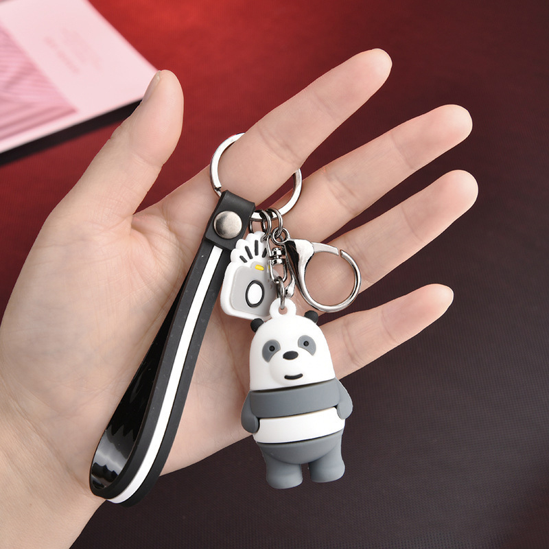 3 móc khóa nhân vật 3 chú gấu We Are Bear cao cấp