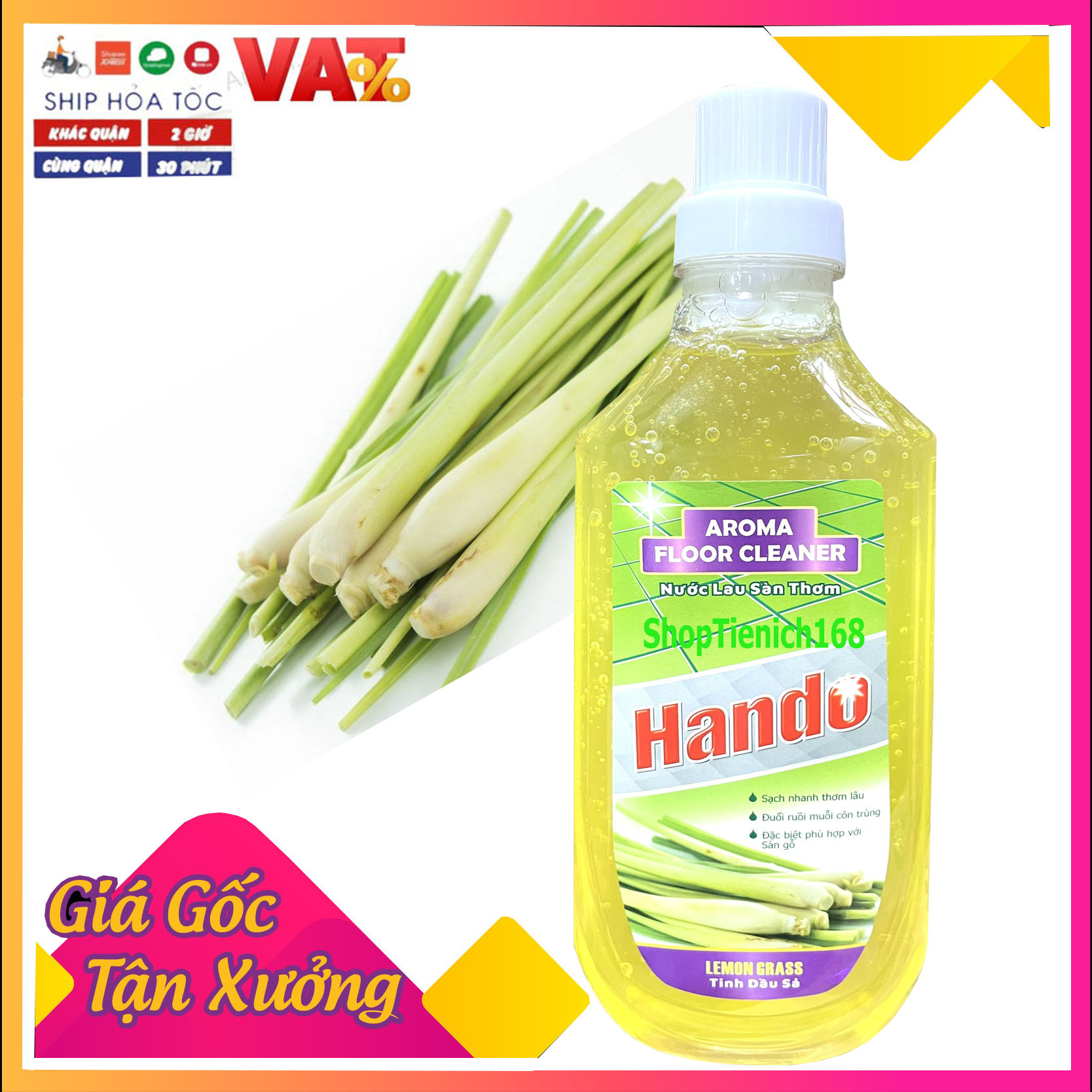 Nước thơm lau sàn nhà 1L Hando (hương quế)