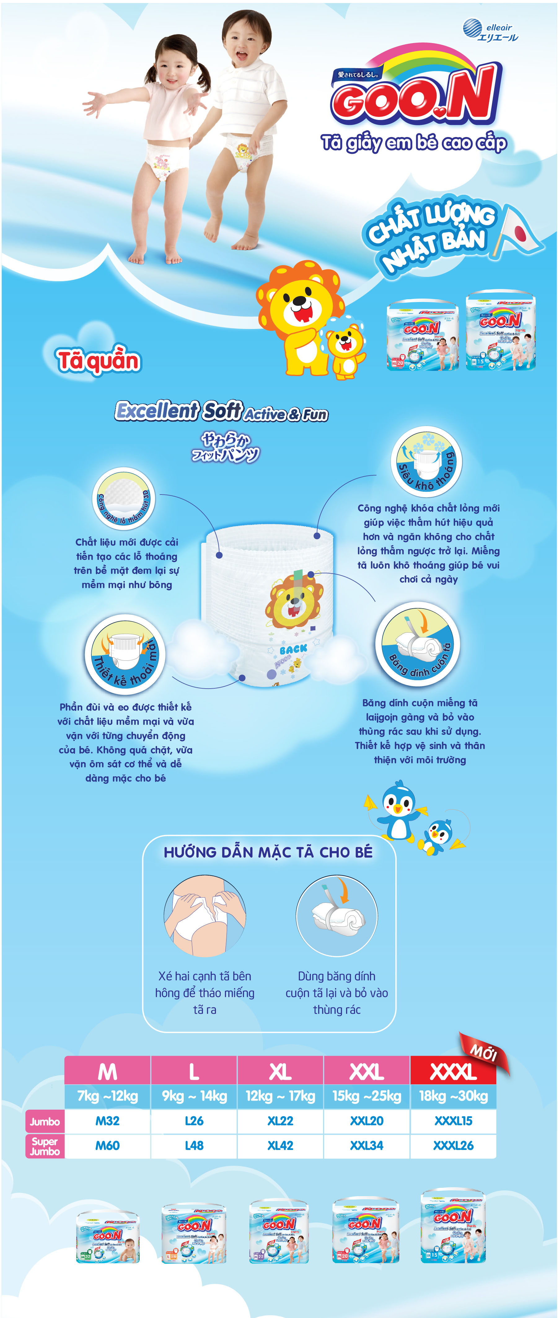 Tã Quần G Friend Gói Cực Đại S62 (62 Miếng)