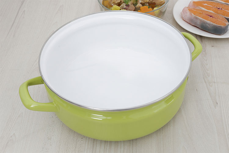 Nồi lẩu Thép Nippon phủ thủy tinh Fujihoro YAV-27HD.LG 27cm