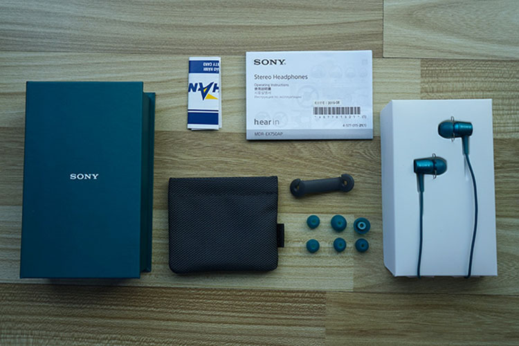 Tai Nghe Nhét Tai Sony MDR-EX750AP Hi-Res - Hàng Chính Hãng