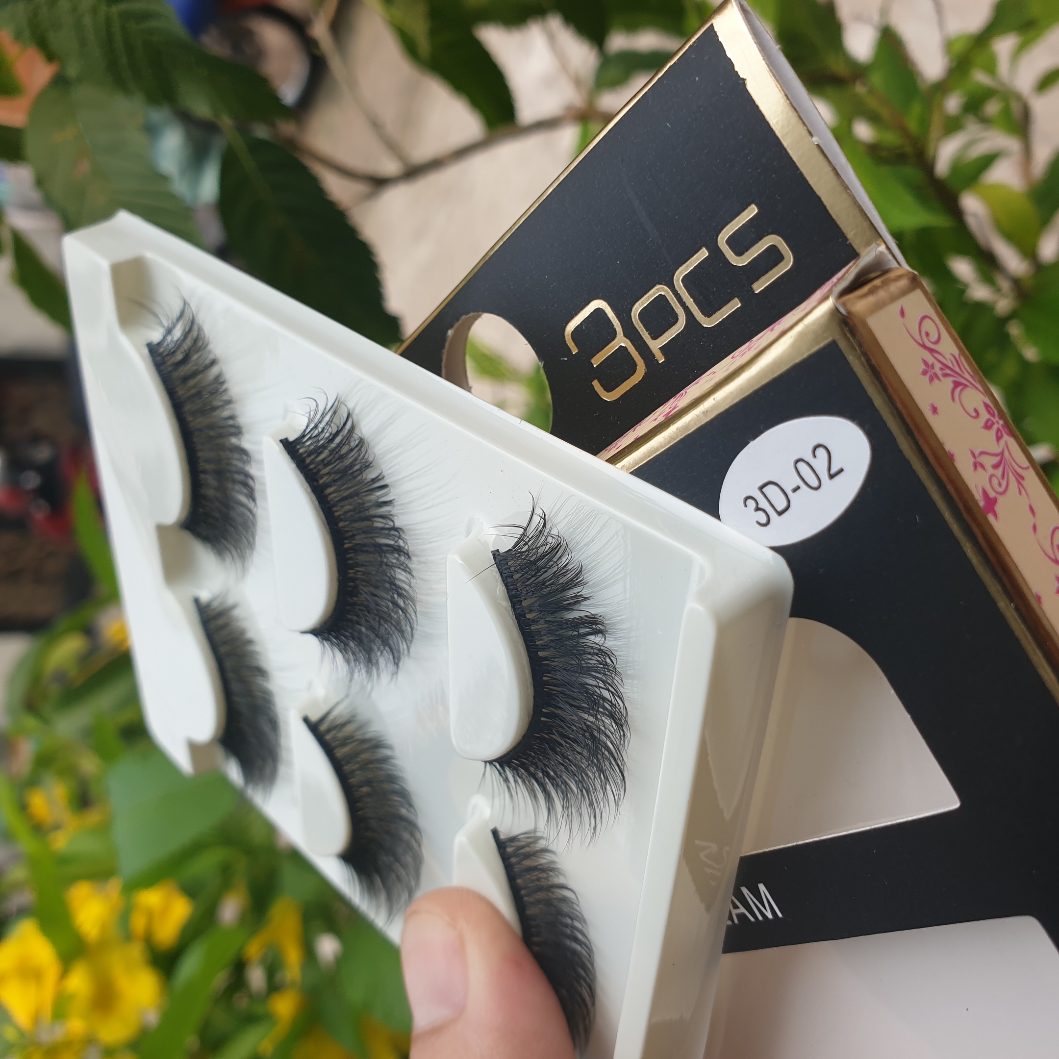 Lông mi giả lông chồn 3 Fashion Eyelashes 3 Faux-Cils 3D 1 bộ 3 cặp