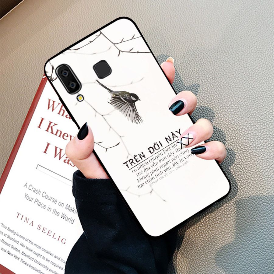 Ốp kính cường lực dành cho điện thoại Samsung Galaxy A7 2018/A750 - A8 STAR - A9 STAR - A50 - ngôn tình tâm trạng - tinh2120