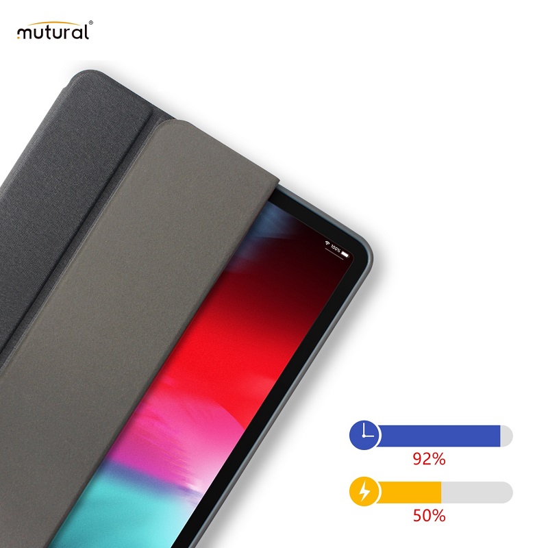 Bao da dành cho iPad Pro 11 2021 M1 chính hãng Mutural chống sốc - Hàng nhập khẩu ( Tặng kèm kính cường lực Nillkin )