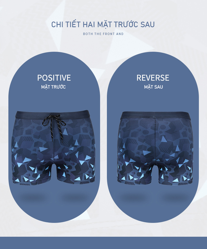 Quần bơi boxer nam loại đẹp dầy dặn, thiết kế chuyên nghiệp, chất thun bơi lạnh cao cấp mau khô, ôm gọn chống lộ | BN002
