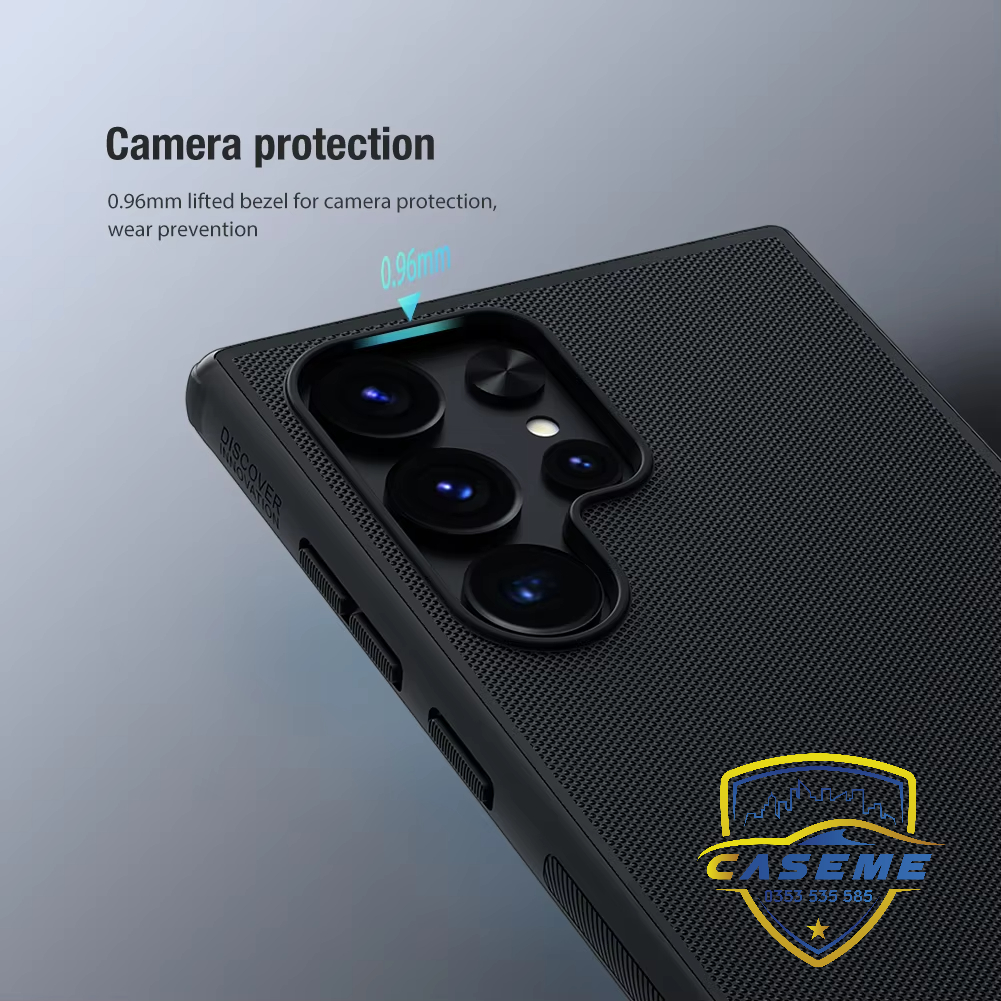 Ốp lưng cho Samsung S24 Ultra, Samsung S24 Plus, Samsung S24 hiệu NILLKIN Super Frosted Shield lưng sần viền mềm, bảo vệ camera, chống sốc, chống trơn, chống vân tay cao cấp - Hàng chính hãng.