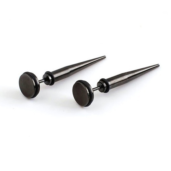 Bông tai đinh dài 6mm BT02 (Màu Đen) - 2 chiếc