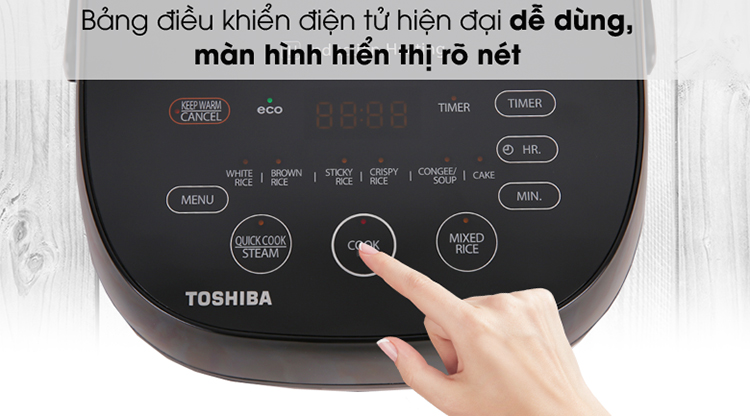 Nồi cơm cao tần Toshiba RC-10IX1PV (1 Lít)- Hàng Chính Hãng