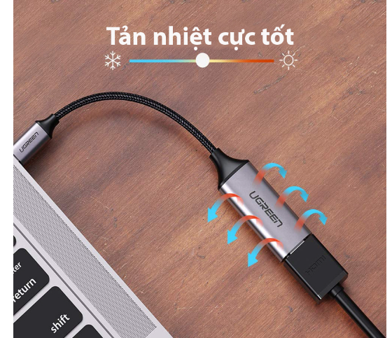 Bộ chuyển thunderbolt 3 usb type c ra hdmi 2.0 4k 60hz Ugreen 297OL70444CM Hàng chính hãng