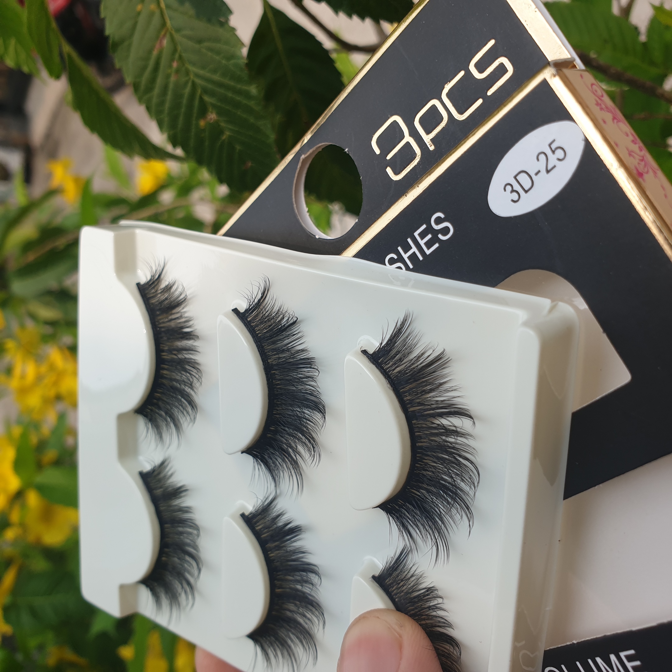 Lông mi giả lông chồn 3 Fashion Eyelashes 3 Faux-Cils 3D 1 bộ 3 cặp