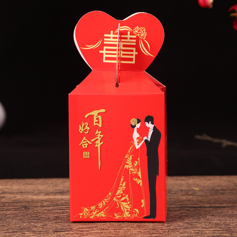 Extreme space (JDKJ) wedding candy box carton candy box wedding wedding supplies wedding candy bag large tassel 30 pieces