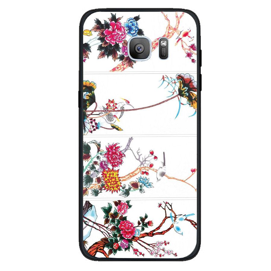 Ốp điện thoại dành cho máy Samsung Galaxy S7 - Tứ Quý MS TUQUY014