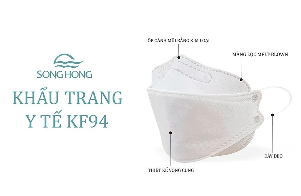 Khẩu trang y tế KF94 Sông Hồng