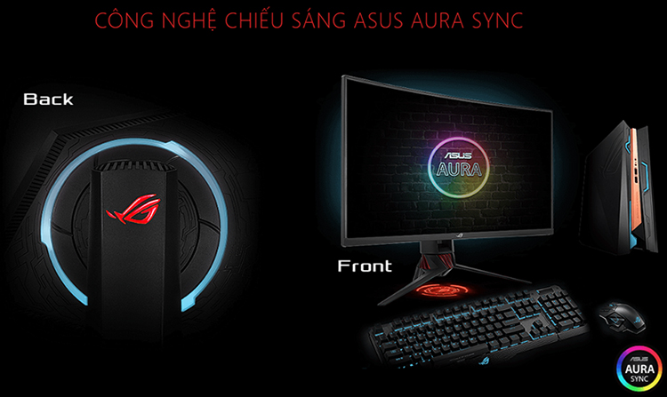 Màn Hình Cong Gaming Asus ROG STRIX XG32VQR 32 inch WQHD (2560x1440) 4ms 144Hz FreeSync VA - Hàng Chính Hãng