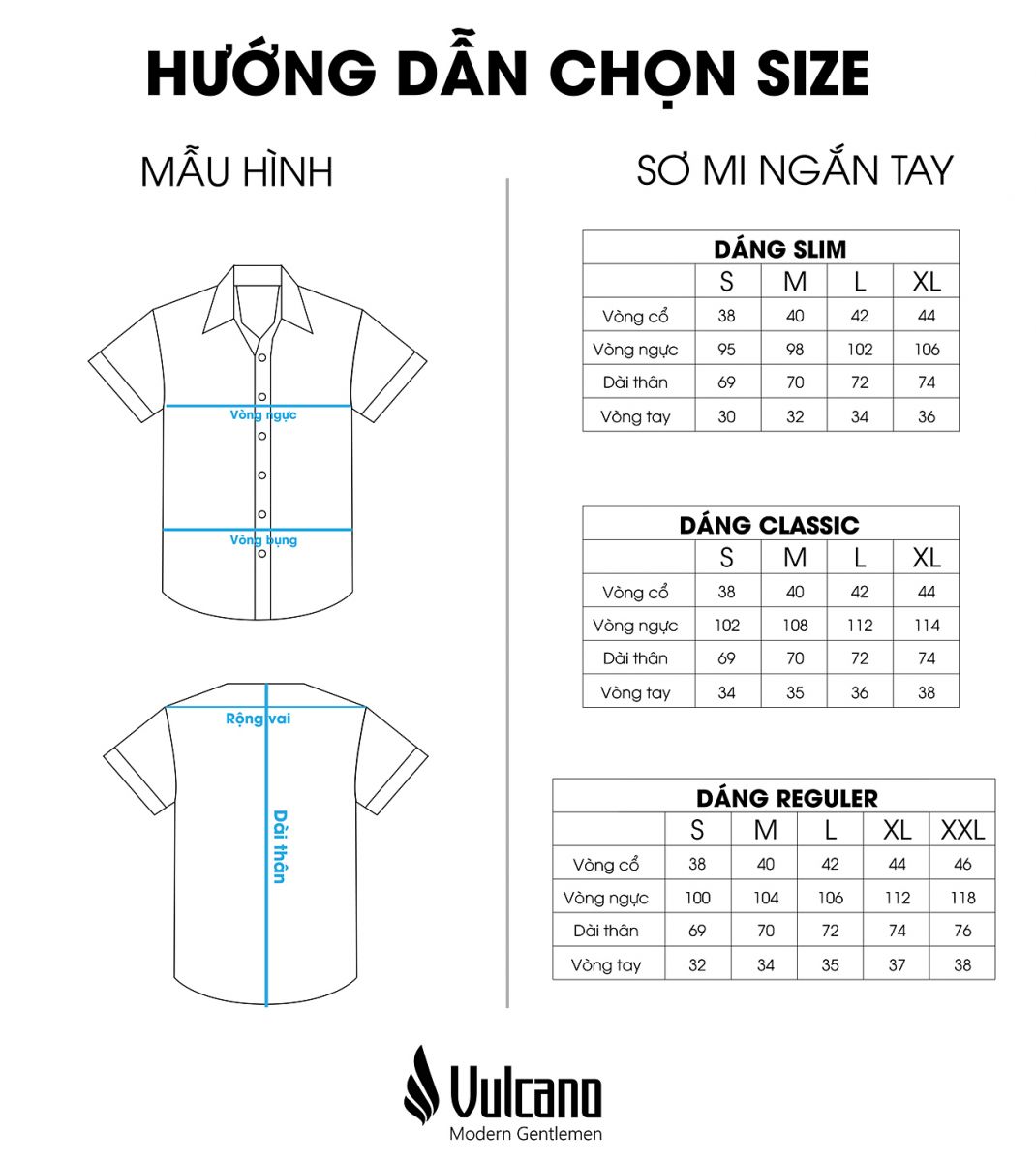 Cách chọn size áo sơ mi nam chuẩn
