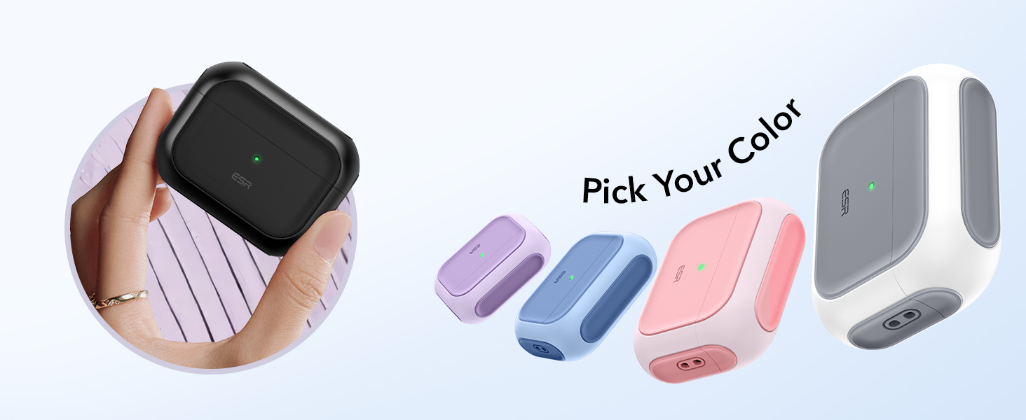 Bao Case cho Airpods Pro 3 (2025) ESR Orbit Colors Hybrid Magnetic Case - Hàng Chính Hãng