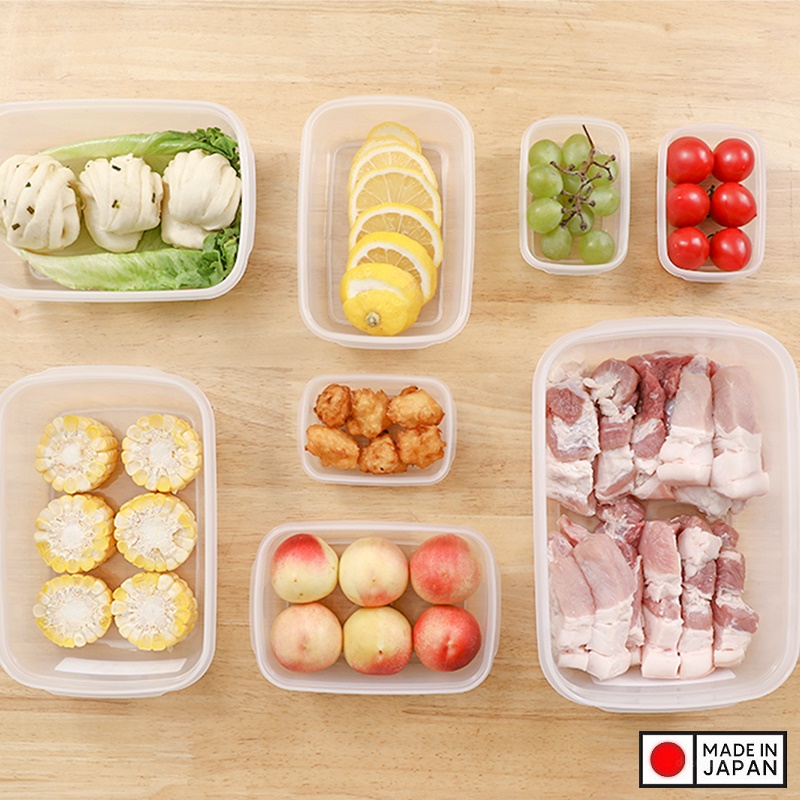 Hộp nhựa đựng thực phẩm nắp déo Fitin Pack các cỡ nội địa Nhật Bản
