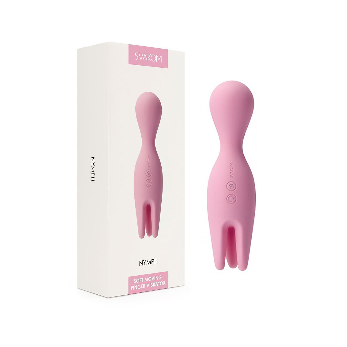 Svakom Nymph Máy Massage Ngực Đầu Ti Và Vùng Kín - Sextoy Nữ Cao Cấp USA - 25 Kiểu Rung + 3 Cường Độ Ngoáy - Chống Thấm Nước - Kèm Bcs Masculan (3s) + Gel Jex Nhật - Che Tên Sản Phẩm