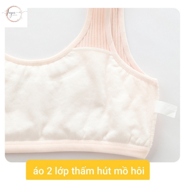 Áo lá học sinh cấp 2 cấp 3 áo lót cho bé gái đồ lót bé gái bra học sinh từ 35-50kg_LN327