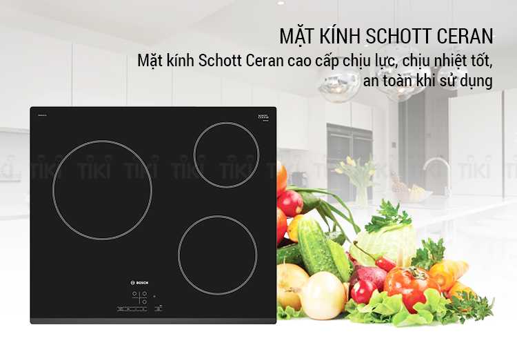 Bếp 3 Hồng Ngoại Âm Bosch PKM631B17E (59.2cm) - Hàng Chính Hãng