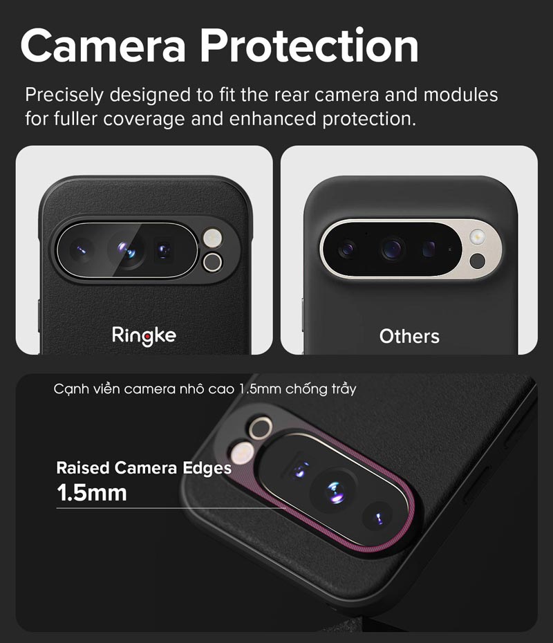 Ốp lưng dành cho Google Pixel 9 Pro / Pixel 9 RINGKE Onyx - Hàng Chính Hãng
