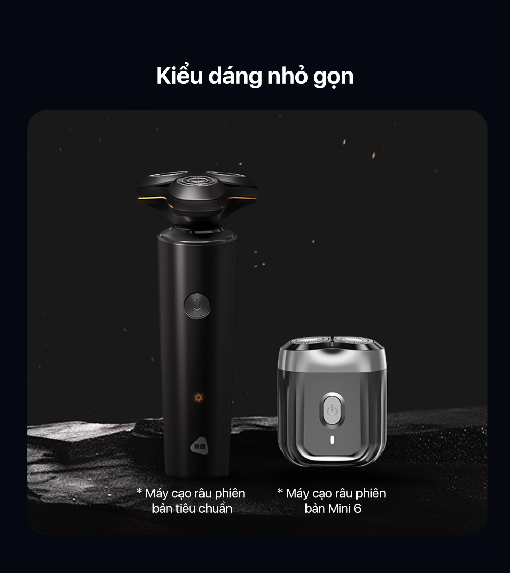 Máy cạo râu Enchen Mini 6 - Lưỡi dao kép mỏng, Chống nước IPX7, Pin sử dụng đến 2 tháng - Hàng chính hãng