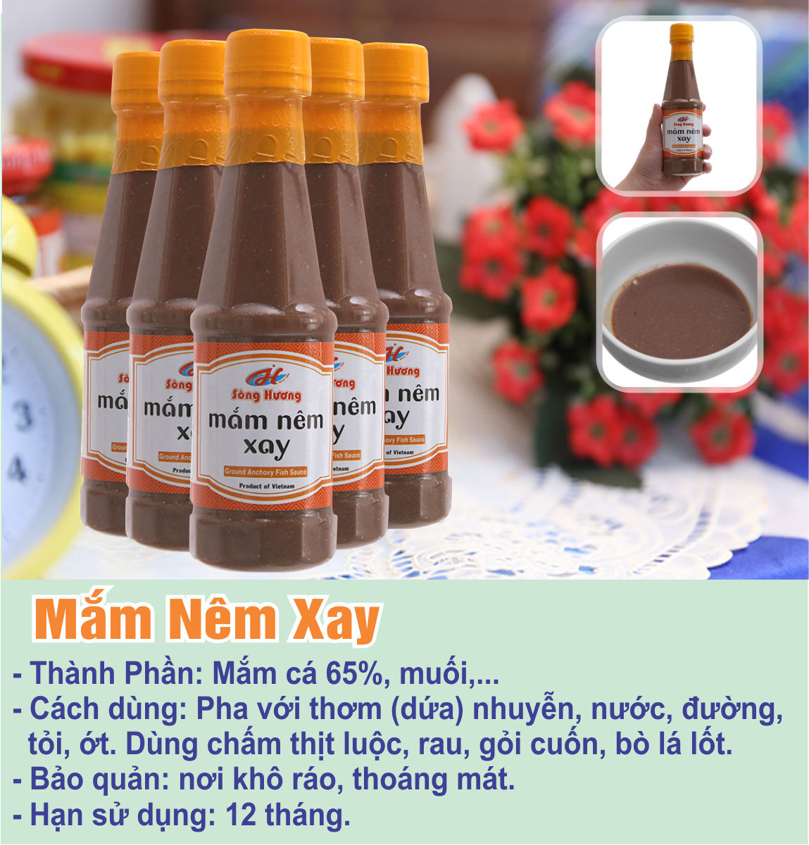 Mắm Nêm Xay Sông Hương Foods Chai 250ml 1