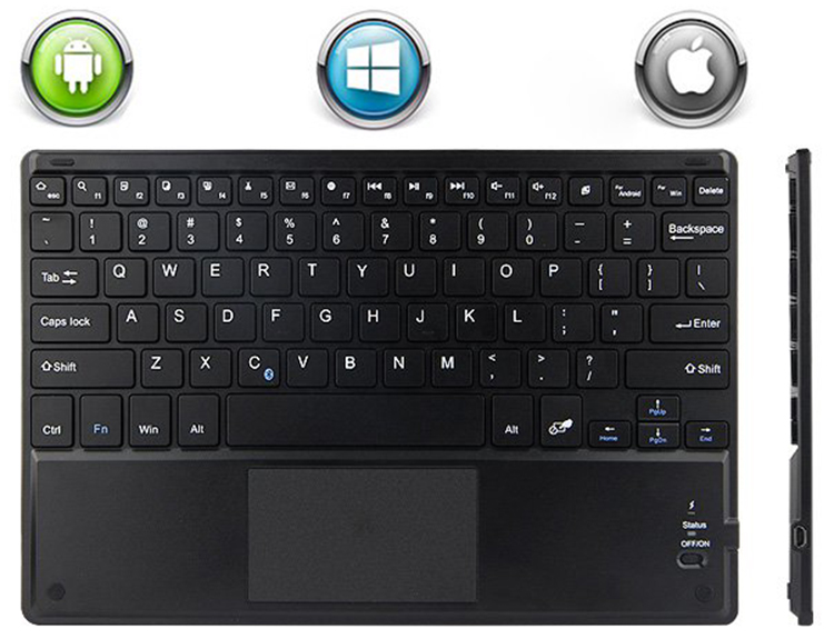Bàn phím Bluetooth tích hợp chuột touchpad kèm bao da cho Surface Go Promax TFGO