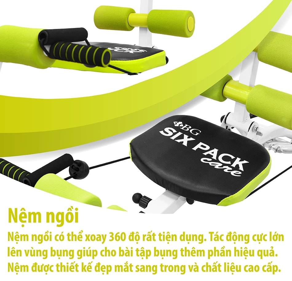 BG Máy tập cơ bụng đa năng New six pack care thiết kế mới 2018