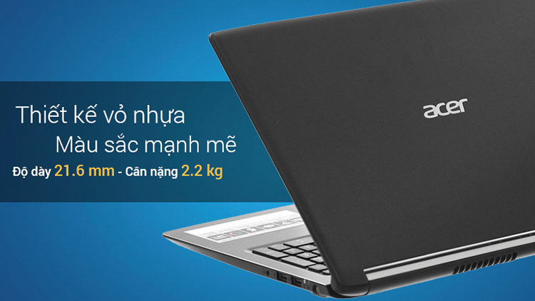 Laptop Acer Aspire A515-51G-51EM NX.GTCSV.002 Core i5-8250U/Win 10 (15.6 inch) - Black - Hàng Chính Hãng