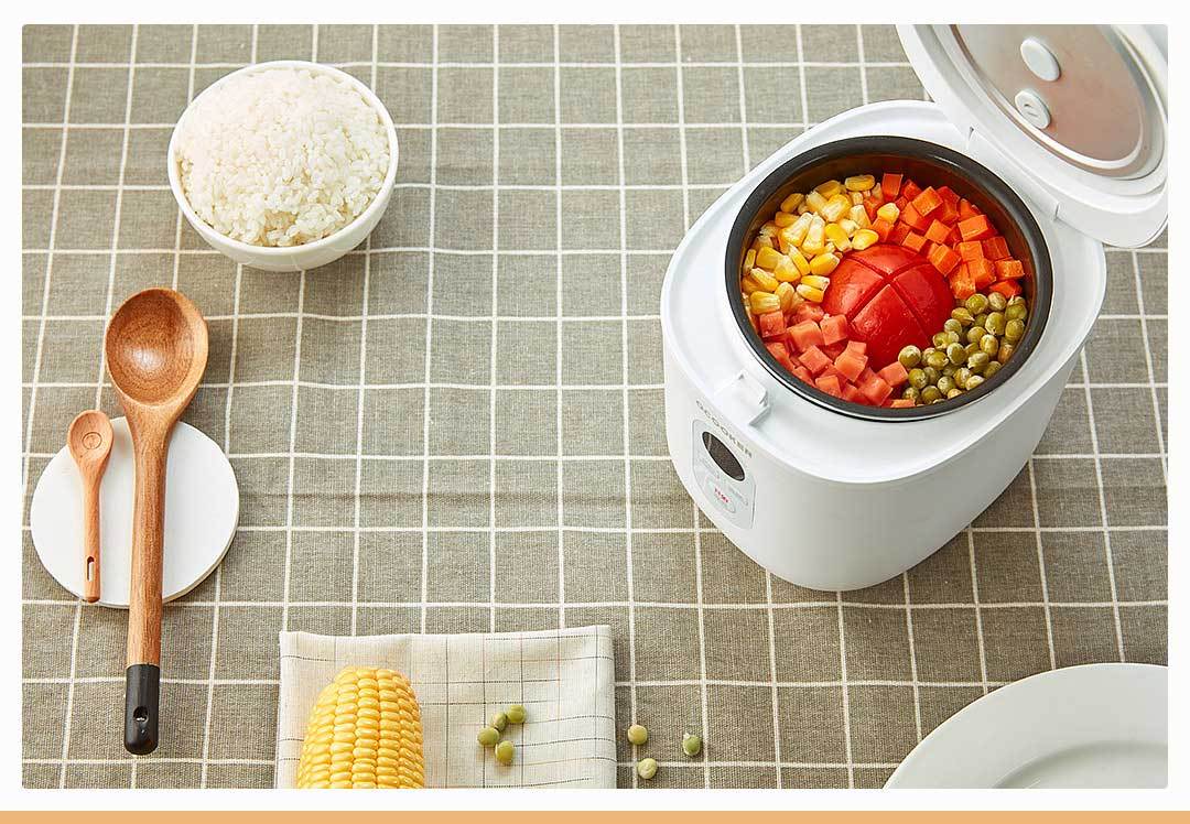 Xiaomi Ocooker Mini Rice Cooker 1.2L Intelligent Electric PFA Powder Coating Cookers For Home Students Cooking 300W 220V