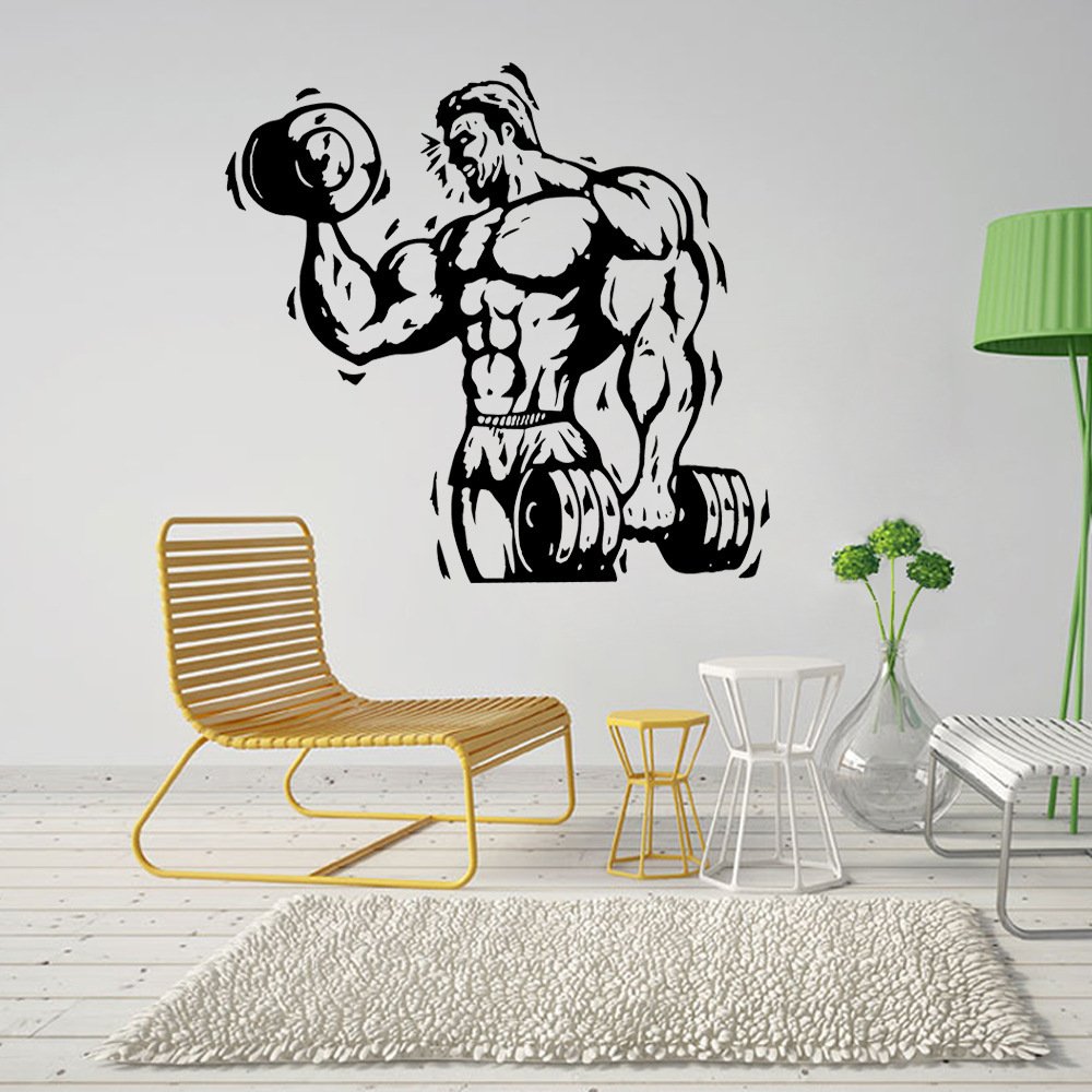 Decal Dán Tường Phòng Gym Nâng Tạ Tạo Động Lực Luyện Tập Cho Gymer - Giấy Dán Tường Nhà Sản Xuất Oem | Dienmayhc.Com