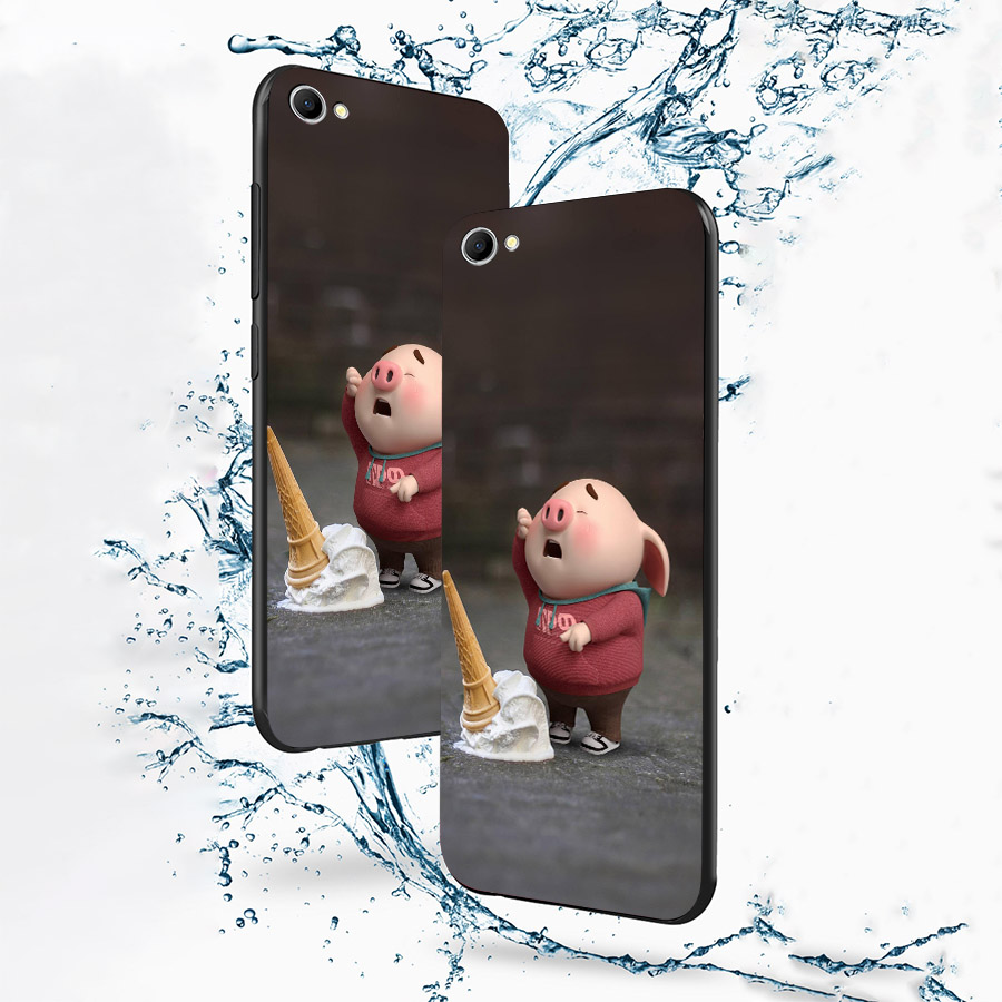 Ốp lưng cứng viền dẻo dành cho điện thoại Oppo F1S/A59 - Heo Dễ Thương MS HDTDD011