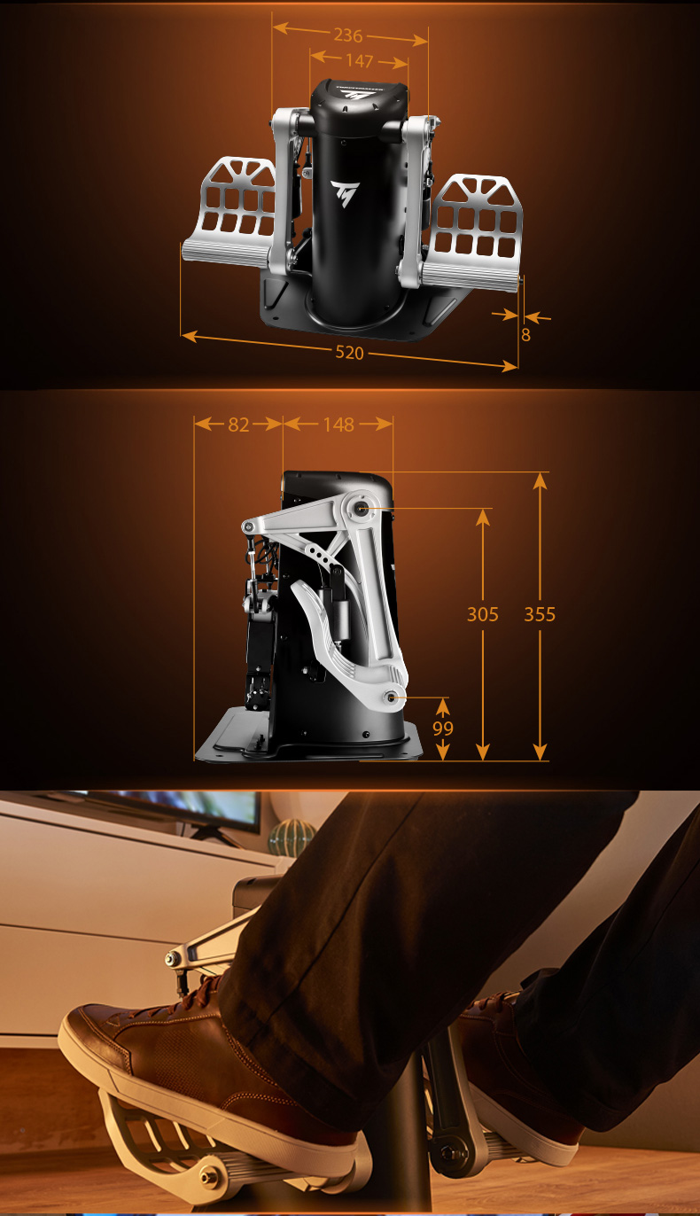 Bộ Lái Máy Bay Chuyên Nghiệp  THRUSTMASTER TPR