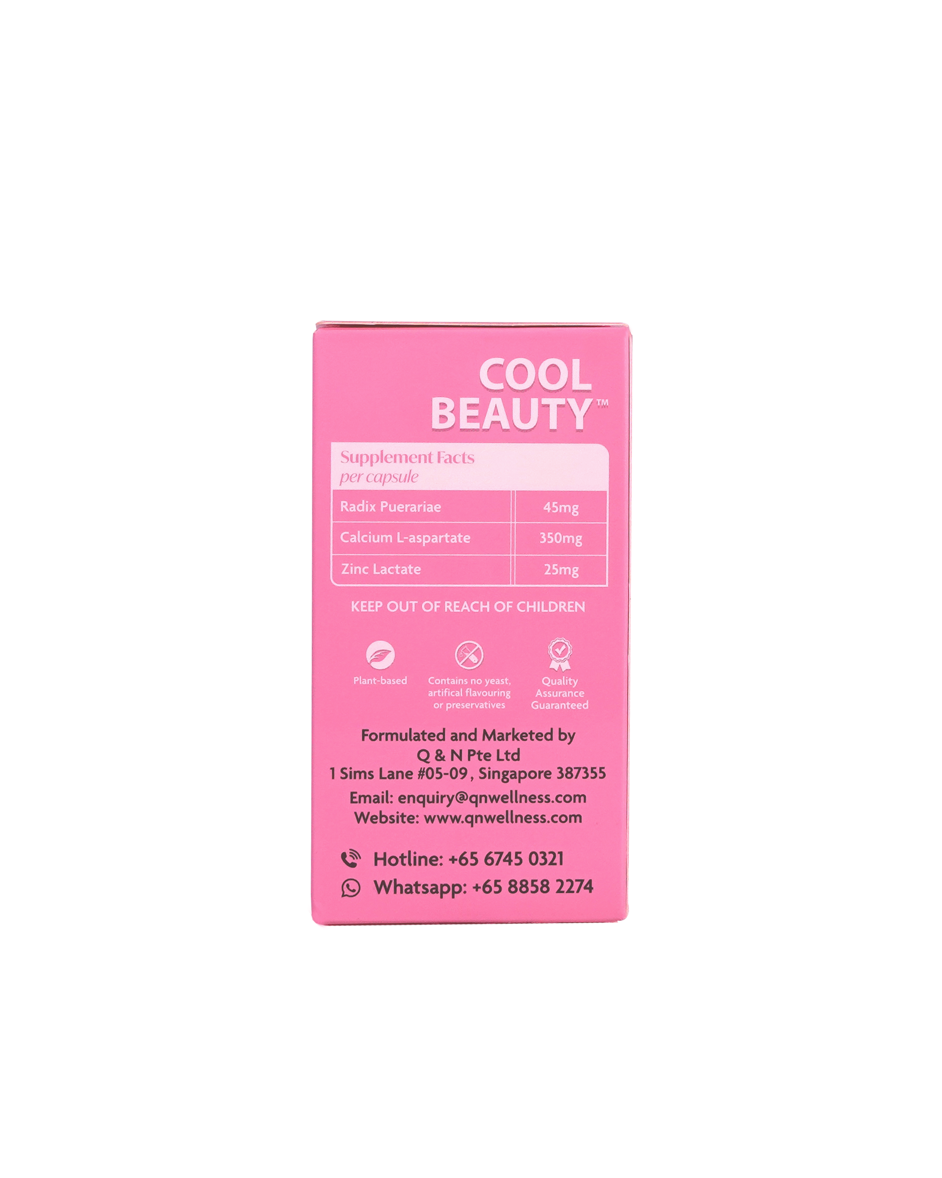 Viên Uống Bổ Sung Cho Nữ Giới Cool Beauty QN Wellness Chiết Xuất Cây Dong Riềng, Giúp Làn Da Khỏe Mạnh, Hỗ Trợ Giấc Ngủ Ngon, Duy Trì Sức Khỏe Xương Khớp, Cải Thiện Trao Đổi Chất - Hộp 60 Viên