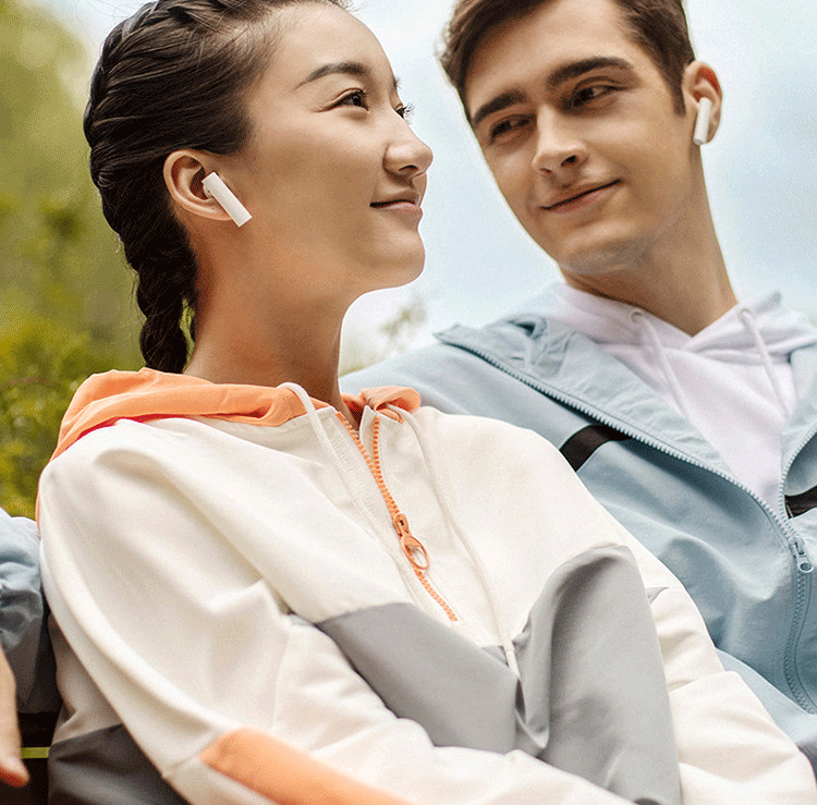 Millet Bluetooth headset Air2 generation Bluetooth headset Air2 generation active noise reduction true wireless Bluetooth headset mini in-ear mobile phone headset